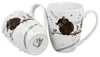 Charming Owls 2x hrnek 300ml 2 osoby sovy porcelán čaj káva Náhled obrázku produktu 3