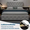 MODFU Čalouněná postel Boxspring hydraulická 140 × 200 cm s Náhled obrázku produktu 9