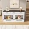 okwish Innen-Hundehütte Hundekäfig Möbelkäfig mit Produktbild-Vorschau 3