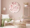 Runde Bilder 80x80 cm rosa Rosen Leinwandbild 1 tlg Produktbild-Vorschau 4