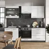 Küchenzeile Vicco Fame-Line Weiß Hochglanz/Anthrazit 235 cm Produktbild-Vorschau 5