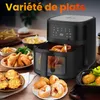 Extralink Air Fryer 6,5 l friteuse à air chaud 1800 W avec Voir les images du produit 4