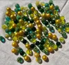 170 Stück Glasmurmeln Mix Grün Gold – Bunte Murmeln aus Produktbild-Vorschau 5