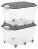 Rotho 2er Set Aufbewahrungsbox mit Rollen 57L Roller 6 - Produktbild-Vorschau 1