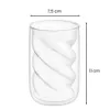 4er Set Doppelwandige Gläser 230ml mit Spiralform inkl. Produktbild-Vorschau 3