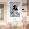 MuchoWow® - Leinwandbilder - Vintage - Affe - Badewanne - Produktbild-Vorschau 6