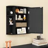 GOPLUS Spiegelschrank Holz mit einzelner Spiegeltür, Produktbild-Vorschau 8