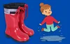 Rote Gummistiefel Regenstiefel Regenschuhe für Kinder Produktbild-Vorschau 9