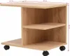 vidaXL Table d'appoint à roulettes 50×35×42 cm Chêne brun Voir les images du produit 5
