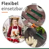 ECENCE 4er Set Blumendraht Basteldraht verzinkt Farbe Grün Produktbild-Vorschau 5