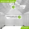 BRAST Gewächshaus Aluminium mit Fundament | 310x250x235cm | Produktbild-Vorschau 7