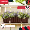 KOTARBAU® 2 pezzi Fioriera da Esterno PVC 60x18x14cm Anteprima dell’immagine prodotto 2