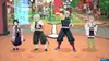 Four anime characters are posing in a stylized outdoor environment. Produktbild-Vorschau