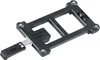 A black bicycle accessory adapter plate is shown against a white background. Podgląd zdjęcia produktu