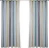 Two curtains hanging on a rod against a white background. Voir les images du produit