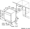 Siemens iQ300 SN43ES22CE, Unterbau, Standardgröße (60 cm), Produktbild-Vorschau 15