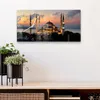DEQORI Glasuhr 60x30 cm Zahlen 'Mondsichel über Moschee' Produktbild-Vorschau 4