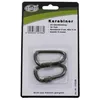 MFH Karabiner, Schraubverschluss,D 6mmx6cm, 2-er Pack, oliv Produktbild-Vorschau 2