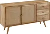 FineBuy Sideboard Mango Massivholz 140 cm 2 Türen & 3 Produktbild-Vorschau 6