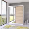 Schwebetürenschrank Kleiderschrank Schrank 160 cm Produktbild-Vorschau 8