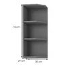 Meuble d'angle supérieur NELJA - largeur 30 cm, anthracite Voir les images du produit 2