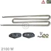 A heating element and associated parts for a washing machine or washer-dryer, displayed on a white background. Produktbild-Vorschau