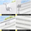 Klemmfix Plissee Weiß 120x110cm Sichtschutz für Fenster Produktbild-Vorschau 6