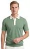 Gant Modal-Mischung SS Polo kurzärmelig grün creme Produktbild-Vorschau 1