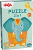 HABA Puzzle 2-in-1 – Elephant, 12 Stück(e), Tiere, 3 Produktbild-Vorschau 1