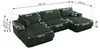 MKS MEBLE Ecksofa XXL Wohnlandschaft RINA U-Form Ecksofa Produktbild-Vorschau 11