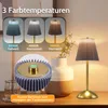 ZMH noční lampa sada 2 stolních lamp dobíjecí LED stolní Náhled obrázku produktu 2