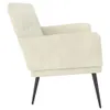 vidaXL Ławka kremowa 108x79x79 cm aksamitna Podgląd zdjęcia produktu 4