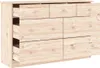 Cassettiera ALTA 112x35x73 cm in Legno Massello di Pino Anteprima dell’immagine prodotto 3