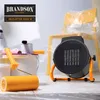 A construction heater and painting supplies are arranged on a tiled floor, with a chair covered in plastic wrap in the background. Produktbild-Vorschau