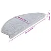 vidaXL 15 Stk. Treppenmatten Hellgrau 65 x 24 x 4 cm Produktbild-Vorschau 8