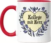 Kollege mit Herz Tasse Rot  Geschenkidee Zum Danke Sagen Produktbild-Vorschau 1