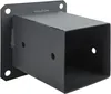 A dark gray metal post anchor is shown against a white background. Náhled obrázku produktu