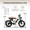 E-Bike Trekkingrad W66 herren Elektrofahrrad 648WH cityrad Produktbild-Vorschau 8