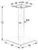 Base per tavolo in acciaio inox SH-3002-1, per ufficio, Anteprima dell’immagine prodotto 16