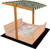 Planschbecken für Baby Mix Holzsandkasten 120x120 cm Produktbild-Vorschau 2