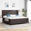 vidaXL Boxspringbed met matras, donkerbruin, 200 x 200 cm, Productafbeelding-voorbeeld 2
