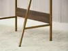 Bureau minimaliste RENO - noyer / or Voir les images du produit 10