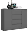 Komoda 140 cm zásuvky dveře skříňka FRAMIRE R-140-S4 Náhled obrázku produktu 3