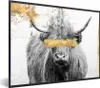 MuchoWow® Gerahmtes Poster Schottischer Highlander - Gold - Produktbild-Vorschau 1