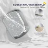 PawHut Katzenklo Edelstahl, offen Katzentoilette mit hohem Produktbild-Vorschau 4