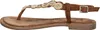 Lazamani Maritza Damen Leder-Sandalen Tan Größe 37 Produktbild-Vorschau 5