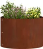 vidaXL Anneau pour plantes Marron 30 x 30 x 20 cm Acier Voir les images du produit 2