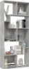 Libreria grigio cemento 67x24x161 cm Materiale a base di Anteprima dell’immagine prodotto 4