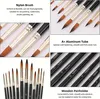 12 Stück Künstlerpinsel Pinsel Set Modellbau Pinsels für Produktbild-Vorschau 3
