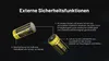 Diagram showing the external safety features of a battery. Anteprima dell’immagine prodotto